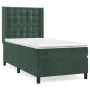 Box spring bed with dark green velvet mattress 90x200 cm by , Beds and slatted bases - Ref: Foro24-3132900, Price: 352,00 €, ...
