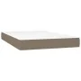 Boxspringbett mit Matratze und LED-Stoff in Taupegrau, 120 x 200 cm von , Betten und Lattenroste - Ref: Foro24-3135745, Preis...
