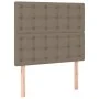 Boxspringbett mit Matratze und LED-Stoff in Taupegrau, 120 x 200 cm von , Betten und Lattenroste - Ref: Foro24-3135745, Preis...