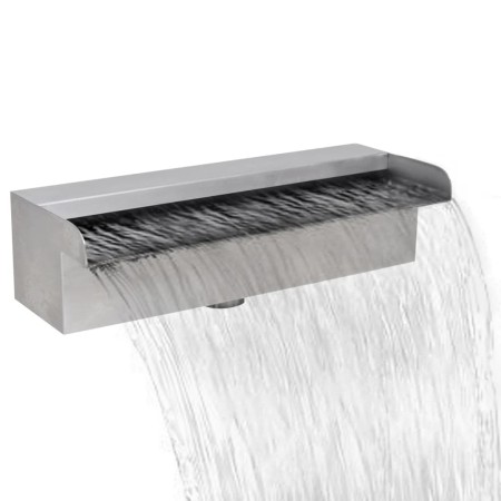 Rechteckiger Wasserfallbrunnen Edelstahlbecken 30 cm von vidaXL, Brunnen und Wasserfälle - Ref: Foro24-41665, Preis: 50,34 €,...