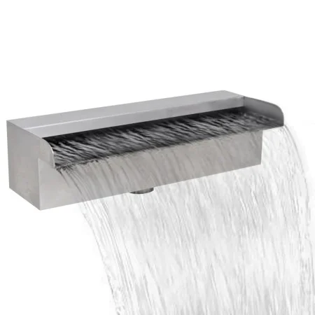 Rectangular waterfall fountain stainless steel pool 30 cm by vidaXL, Fountains and waterfalls - Ref: Foro24-41665, Price: 49,...