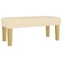 Cama box spring con colchón tela color crema 90x200 cm de , Camas y somieres - Ref: Foro24-3137450, Precio: 354,83 €, Descuen...