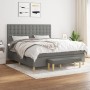 Boxspringbett mit dunkelgrauer Stoffmatratze 160x200 cm von , Betten und Lattenroste - Ref: Foro24-3137486, Preis: 640,45 €, ...