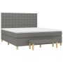 Boxspringbett mit dunkelgrauer Stoffmatratze 160x200 cm von , Betten und Lattenroste - Ref: Foro24-3137486, Preis: 640,45 €, ...