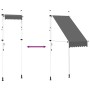 Toldo retráctil de operación manual gris antracita 100 cm