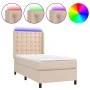 Boxspringbett LED-Matratze Cappuccino Kunstleder 90x200 cm von , Betten und Lattenroste - Ref: Foro24-3139366, Preis: 355,61 ...