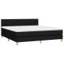 Boxspringbett mit schwarzer Stoffmatratze 160x200 cm von , Betten und Lattenroste - Ref: Foro24-3140947, Preis: 487,64 €, Rab...