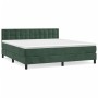 Boxspringbett mit dunkelgrüner Samtmatratze 180x200 cm von , Betten und Lattenroste - Ref: Foro24-3141560, Preis: 537,76 €, R...