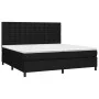 Box spring bed with black fabric mattress 200x200 cm by , Beds and slatted bases - Ref: Foro24-3142123, Price: 676,80 €, Disc...