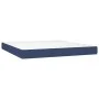 Box spring bed with blue fabric mattress 160x200 cm by , Beds and slatted bases - Ref: Foro24-3142671, Price: 556,55 €, Disco...
