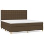 Boxspringbett mit dunkelbrauner Stoffmatratze 200x200 cm von , Betten und Lattenroste - Ref: Foro24-3142684, Preis: 675,62 €,...