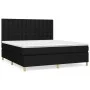 Boxspringbett mit schwarzer Stoffmatratze 160x200 cm von , Betten und Lattenroste - Ref: Foro24-3142667, Preis: 604,46 €, Rab...