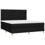 Boxspringbett mit schwarzer Stoffmatratze 160x200 cm von , Betten und Lattenroste - Ref: Foro24-3142667, Preis: 604,46 €, Rab...