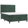Boxspringbett mit dunkelgrüner Samtmatratze 140x190 cm von , Betten und Lattenroste - Ref: Foro24-3143202, Preis: 548,52 €, R...