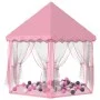 Carpa de juegos de princesa con 250 bolas rosa 133x140 cm de , Tiendas y túneles de juego - Ref: Foro24-3107714, Precio: 82,8...
