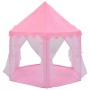 Carpa de juegos de princesa con 250 bolas rosa 133x140 cm