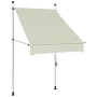 Toldo retráctil de operación manual color crema 100 cm