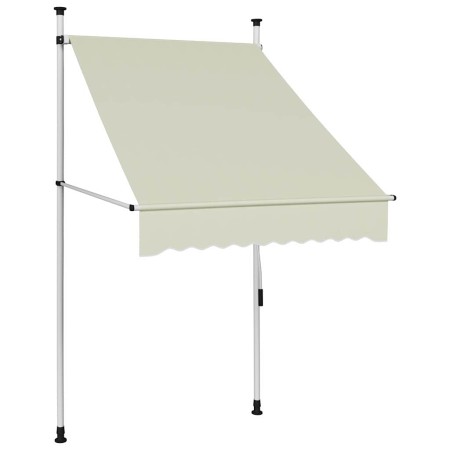 Toldo retráctil de operación manual color crema 100 cm