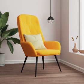 Mustard Yellow Velvet Relaxation Armchair by , Armchairs - Ref: Foro24-341201, Price: 110,51 €, Discount: %
