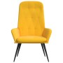 Mustard Yellow Velvet Relaxation Armchair by , Armchairs - Ref: Foro24-341201, Price: 110,51 €, Discount: %