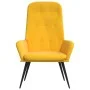 Senfgelber Samt-Entspannungssessel von , Sessel - Ref: Foro24-341201, Preis: 108,72 €, Rabatt: %