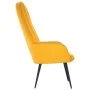 Senfgelber Samt-Entspannungssessel von , Sessel - Ref: Foro24-341201, Preis: 108,72 €, Rabatt: %