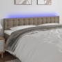 Headboard with LED in taupe gray fabric 200x5x78/88 cm by , Headboards and footboards - Ref: Foro24-3122072, Price: 84,12 €, ...