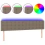 Headboard with LED in taupe gray fabric 200x5x78/88 cm by , Headboards and footboards - Ref: Foro24-3122072, Price: 81,95 €, ...