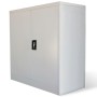 Büroschrank 2 Türen 90 cm grauer Stahl von vidaXL, Aktenschränke - Ref: Foro24-20114, Preis: 189,18 €, Rabatt: %