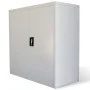 Office cabinet 2 doors 90 cm gray steel by vidaXL, Filing cabinets - Ref: Foro24-20114, Price: 192,81 €, Discount: %