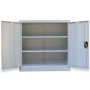 Büroschrank 2 Türen 90 cm grauer Stahl von vidaXL, Aktenschränke - Ref: Foro24-20114, Preis: 189,18 €, Rabatt: %
