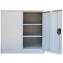 Office cabinet 2 doors 90 cm gray steel by vidaXL, Filing cabinets - Ref: Foro24-20114, Price: 192,81 €, Discount: %