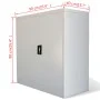Office cabinet 2 doors 90 cm gray steel by vidaXL, Filing cabinets - Ref: Foro24-20114, Price: 192,81 €, Discount: %