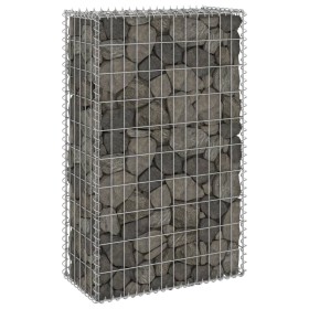 Gabionenwand mit Abdeckungen aus verzinktem Stahl 60x30x100 cm von , Zaunpaneele - Ref: Foro24-147811, Preis: 58,65 €, Rabatt: %