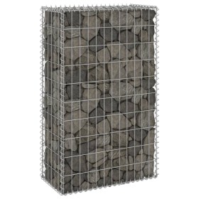 Muro de gaviones con cubiertas acero galvanizado 60x30x100 cm