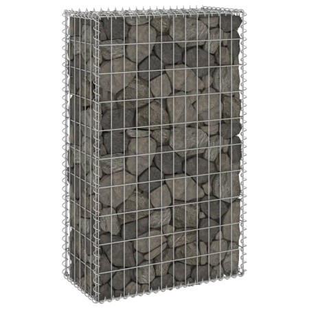 Gabionenwand mit Abdeckungen aus verzinktem Stahl 60x30x100 cm von , Zaunpaneele - Ref: Foro24-147811, Preis: 58,65 €, Rabatt: %