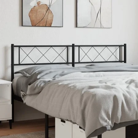 Kopfteil aus schwarzem Metall, 150 cm von , Kopf- und Fußteile - Ref: Foro24-372311, Preis: 30,56 €, Rabatt: %