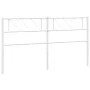 Cabecero de metal blanco 200 cm de , Cabeceros y pies de cama - Ref: Foro24-372364, Precio: 32,15 €, Descuento: %
