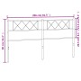 Kopfteil aus weißem Metall, 200 cm von , Kopf- und Fußteile - Ref: Foro24-372364, Preis: 32,61 €, Rabatt: %