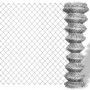 Galvanized silver metal wire mesh fence 25x1.5 m by vidaXL, fence panels - Ref: Foro24-141493, Price: 138,62 €, Discount: %