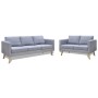 2 and 3 seater sofa set in light gray fabric by , Sofas - Ref: Foro24-272193, Price: 553,93 €, Discount: %