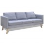 2 and 3 seater sofa set in light gray fabric by , Sofas - Ref: Foro24-272193, Price: 553,93 €, Discount: %