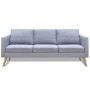 2 and 3 seater sofa set in light gray fabric by , Sofas - Ref: Foro24-272193, Price: 553,93 €, Discount: %