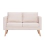 2-piece sofa set in cream fabric by , Sofas - Ref: Foro24-276851, Price: 685,32 €, Discount: %