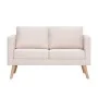 Conjunto de sofás 2 piezas tela color crema de , Sofás - Ref: Foro24-276851, Precio: 684,80 €, Descuento: %
