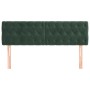 Headboards 2 units of dark green velvet 72x7x78/88 cm by , Headboards and footboards - Ref: Foro24-346351, Price: 74,48 €, Di...