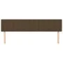 Headboards 2 units of dark brown fabric 100x5x78/88 cm by , Headboards and footboards - Ref: Foro24-346519, Price: 76,58 €, D...