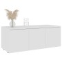 Weißer TV-Schrank aus Sperrholz, 80 x 34 x 30 cm von vidaXL, TV-Möbel - Ref: Foro24-801859, Preis: 60,94 €, Rabatt: %