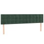 Kopfteile 2 Einheiten aus dunkelgrünem Samt 100x5x78/88 cm von , Kopf- und Fußteile - Ref: Foro24-346533, Preis: 74,06 €, Rab...