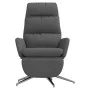 Entspannungssessel mit Fußstütze aus dunkelgrauem Stoff von , Sessel - Ref: Foro24-3097525, Preis: 134,85 €, Rabatt: %